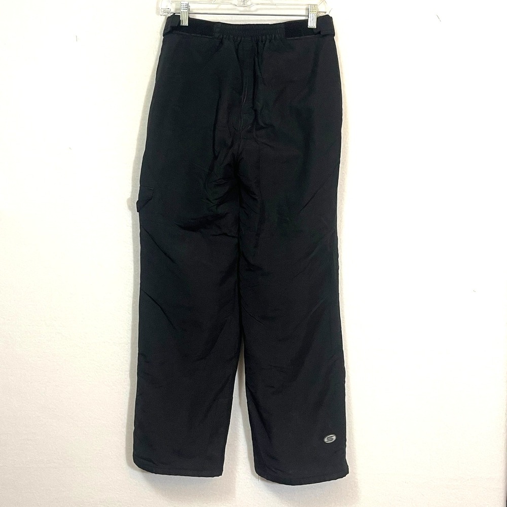 Slalom Youth Insulated Ski Snowboard‎ Pants Boys Girls Black Large Adj waist - Picture 5 of 7